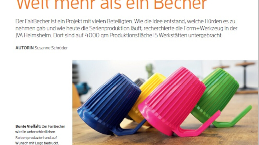 Fairbecher in verschiedenen Farben erhältlich mit eigenem Logo. 